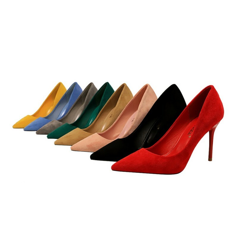 suede stiletto pumps